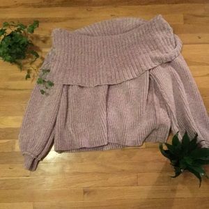 Fluffy pastel purple sweater from Forever 21!